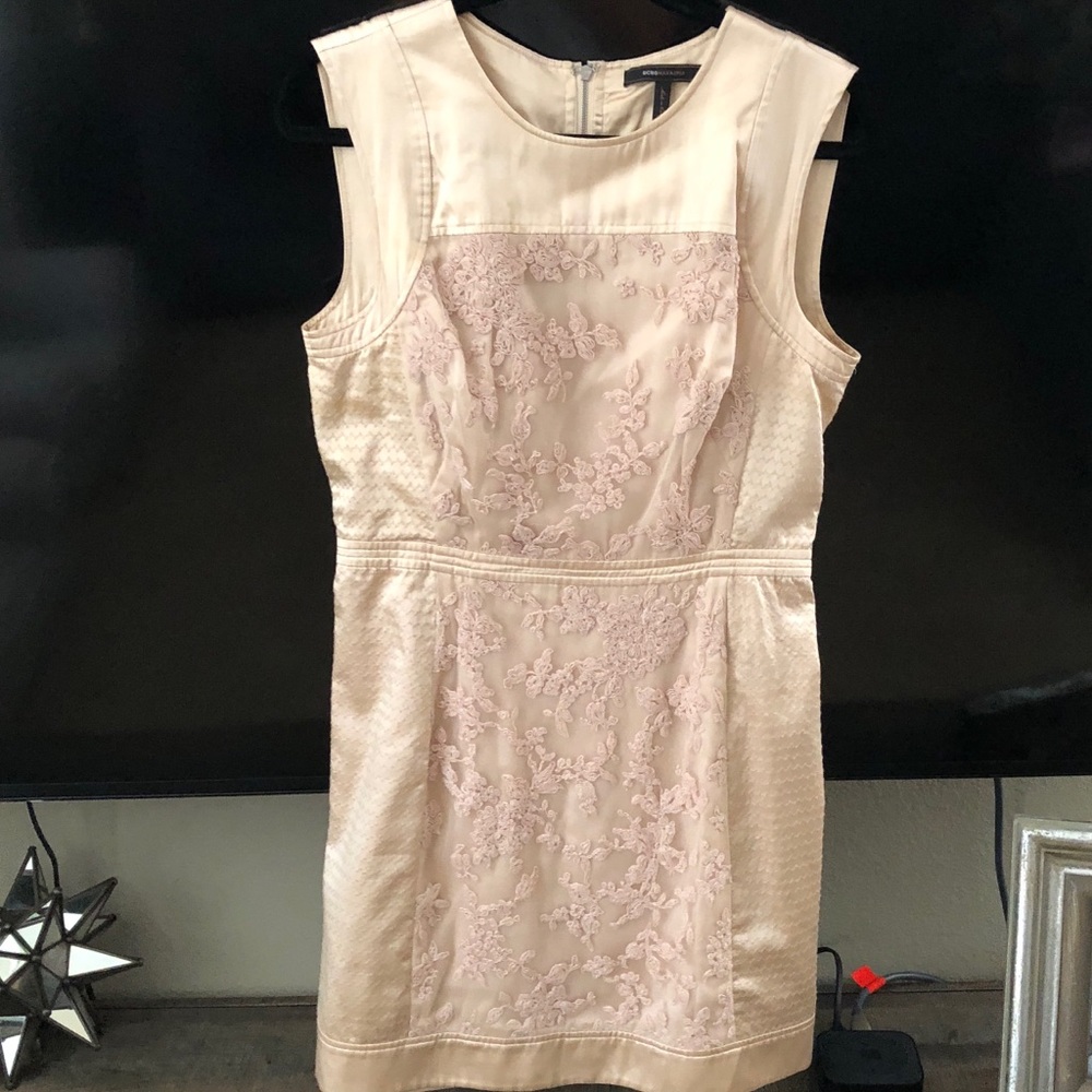BCBG Gold Shift Dress
